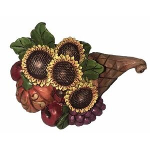 Jim Shore 4047834 Mini Thanksgiving Cornucopia Figurine Rare Harvest Fall Autumn